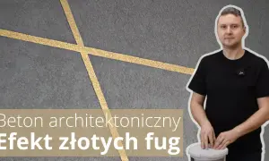 Jak zrobić beton ze złotymi paskami – krok po kroku z materiałami
