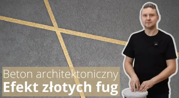 Jak zrobić beton ze złotymi paskami – krok po kroku z materiałami